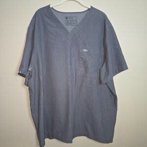 FIGS Technical Collection Scrub Set 3XL Graphite Tansen Joggers/ V-Neck Top Gray